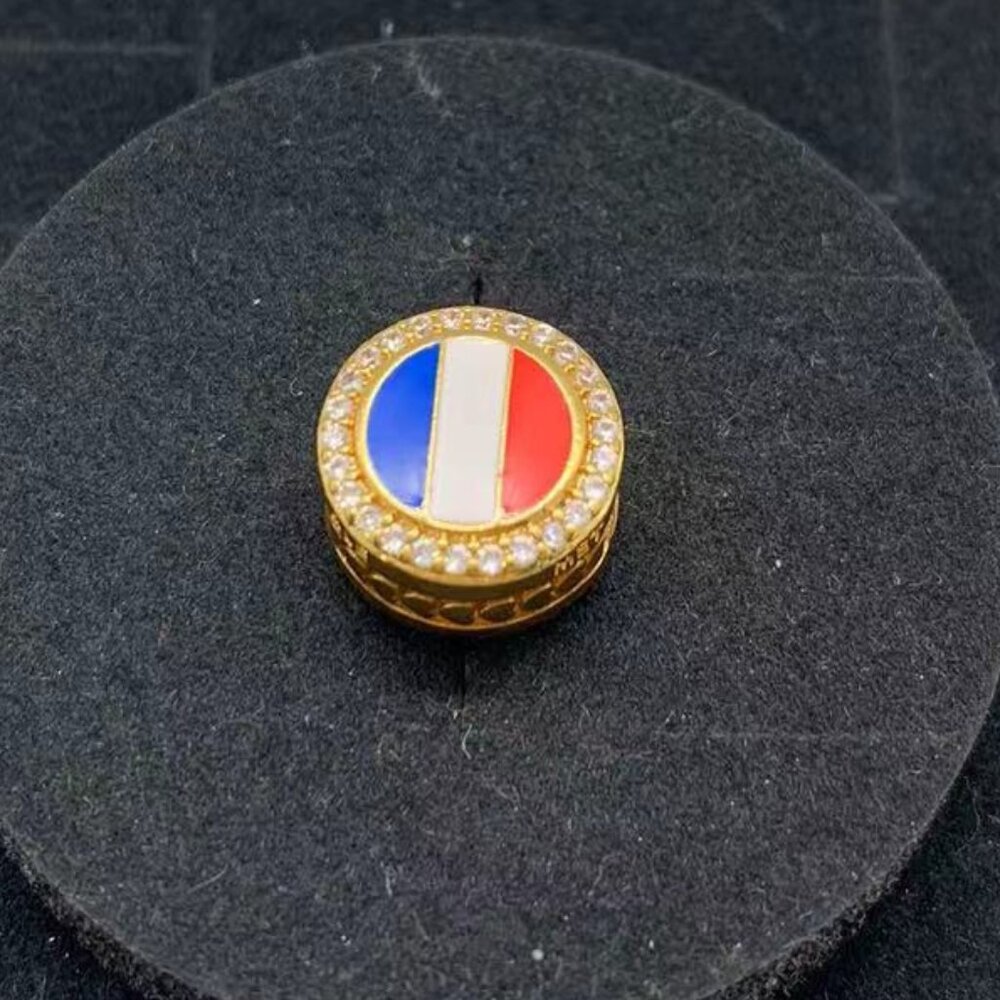 Pandora France Flag pendant Gold-Plated